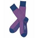 Falke Blue Oxford Stripe Socks