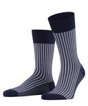 Falke Blue Oxford Stripe Socks