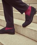 Falke Blue Oxford Stripe Socks