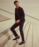 Falke Blue Oxford Stripe Socks