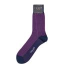 Falke Blue Oxford Stripe Socks