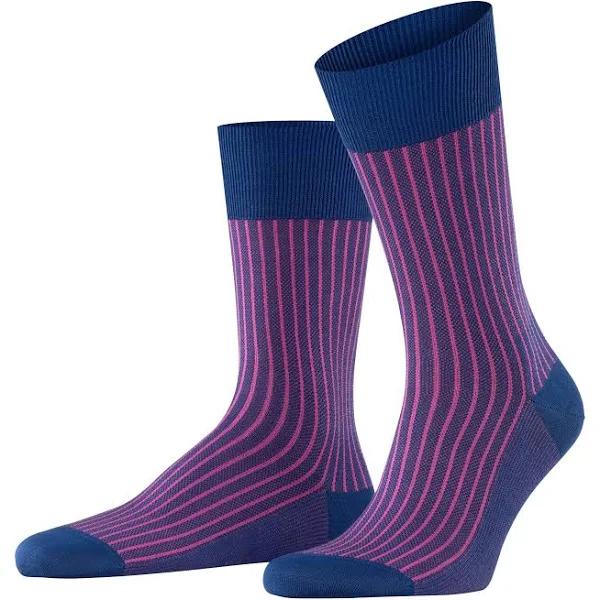 Falke Blue Oxford Stripe Socks