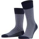 Falke Fine Shadow Socks - Black/Blue - Small