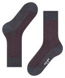 Falke Grey Oxford Stripe Socks