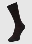 Falke Grey Oxford Stripe Socks