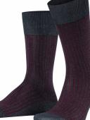 Falke Grey Oxford Stripe Socks