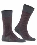 Falke Grey Oxford Stripe Socks