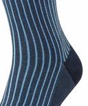 Falke Navy Oxford Stripe Socks
