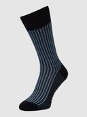 Falke Navy Oxford Stripe Socks