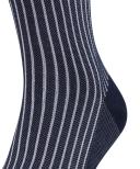 Falke Oxford Stripe Socks - Atlantic Blue Extra Large