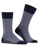 Falke Oxford Stripe Socks - Atlantic Blue Extra Large