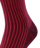 Falke Oxford Stripe Socks - Barolo Red Medium
