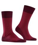 Falke Oxford Stripe Socks - Barolo Red Small