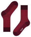 Falke Oxford Stripe Socks - Barolo Red Small
