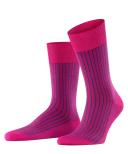 Falke Oxford Stripe Socks - Berry Pink Extra Large