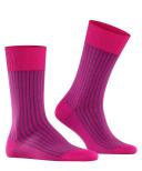 Falke Oxford Stripe Socks - Berry Pink Extra Large