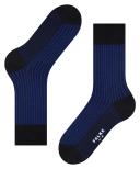 Falke Oxford Stripe Socks - Black/Blue Large