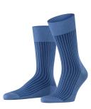 Falke Oxford Stripe Socks - Dusty Blue Extra Large