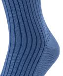 Falke Oxford Stripe Socks - Dusty Blue Extra Large