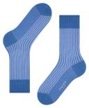 Falke Oxford Stripe Socks - Linen Blue Medium