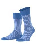 Falke Oxford Stripe Socks - Linen Blue Small