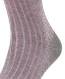 Falke Shadow Midcalf Socks - Grey/Rose Pink Small