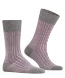 Falke Shadow Midcalf Socks - Grey/Rose Pink Small
