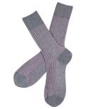 Falke Shadow Midcalf Socks - Grey/Rose Pink Small