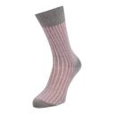 Falke Shadow Midcalf Socks - Grey/Rose Pink Small