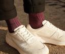 Falke Shadow Midcalf Socks - Grey/Rose Pink Small