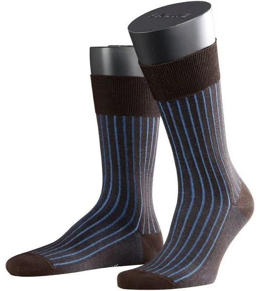 Falke Shadow Socks - Brown/Blue - Medium