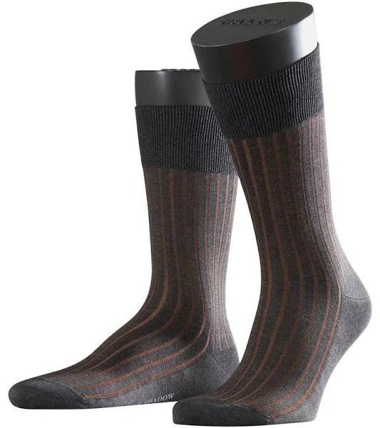 Falke Shadow Socks - Grey/Cognac - Medium
