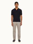 Fallon Stretch-cotton - Seal Grey Tailored Fit Stretch-cotton Chinos