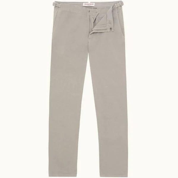 Fallon Stretch-cotton - Seal Grey Tailored Fit Stretch-cotton Chinos