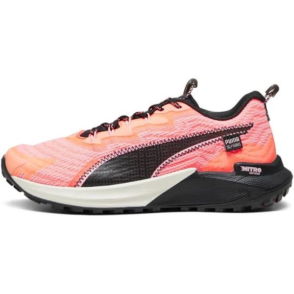 Fast-Trac Nitro 2 Women's Running Shoes in Neon Sun/Alpine Snow/Black, Size 7.5 by Puma