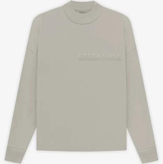 Fear of God ESSENTIALS Men's Long Sleeve T-Shirt in Seal, Size Medium | END. Clothing