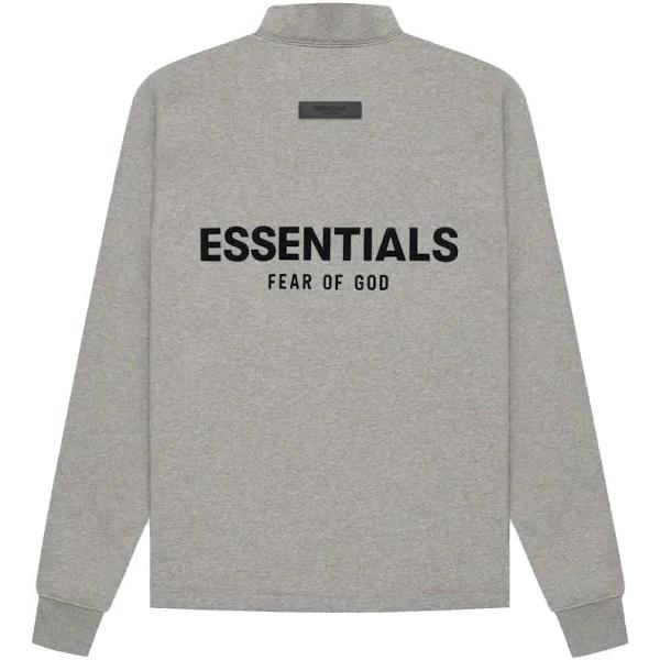 Fear of God Essentials Relaxed Mockneck Dark Oatmeal