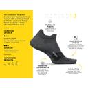 Feetures Merino 10 Cushion Quarter Socks Charcoal / Large