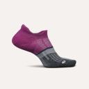 Feetures Merino 10 Ultra Light Cushion No-Show Tab Running Socks White Grey / Small
