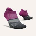 Feetures Merino 10 Ultra Light Cushion No-Show Tab Running Socks White Grey / Small