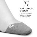 Feetures Merino 10 Ultra Light Cushion No-Show Tab Running Socks White Grey / Small