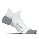 Feetures! Plantar Fasciitis Compression Sock No-Show White / M