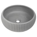 Felda Meteor Grey Fluted Concrete Basin