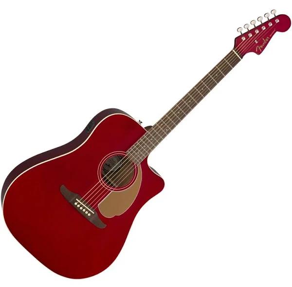 Fender Redondo Player Acoustic Guitar (Candy Apple Red)