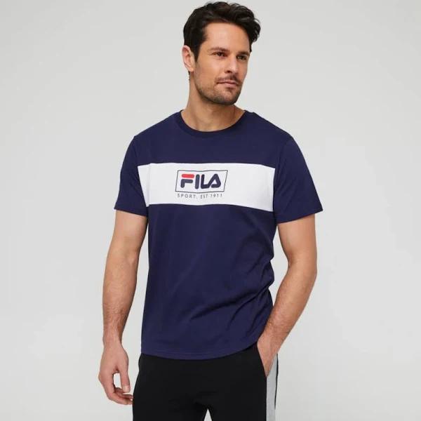 Fila Dilan Contrast Panel Jersey Tee