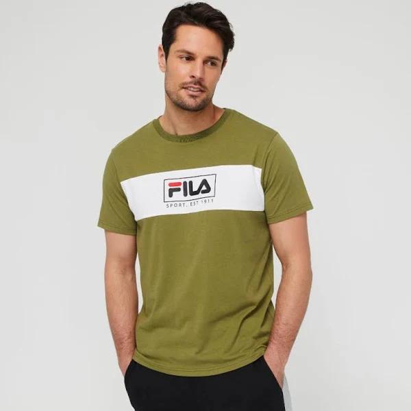 Fila Dilan Contrast Panel Jersey Tee