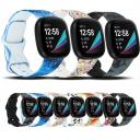 Fitbit Versa 4 Silicon Replacement Wristband Watch Band Blue / Small