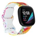 Fitbit Versa 4 Silicon Replacement Wristband Watch Band Red / Large