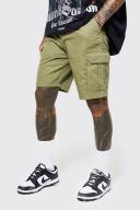 Fixed Waist Band Cargo Shorts