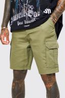 Fixed Waist Band Cargo Shorts